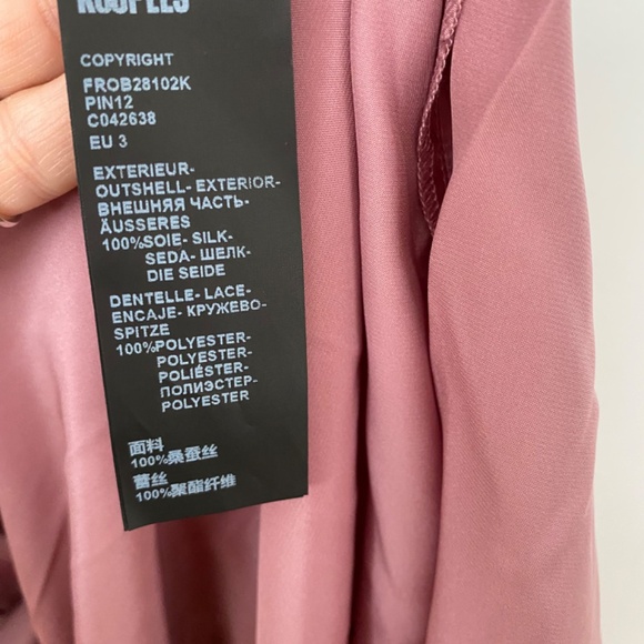 The kooples silk cut out midi dress - Picture 6 of 8